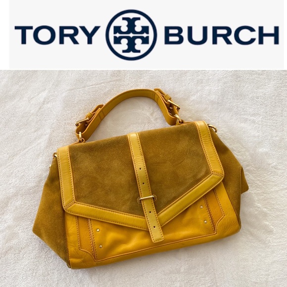 Tory Burch Handbags - Tory Burch 797 Suede Satchel Purse
